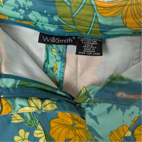 Vintage Willi Smith Y2K 90's Mini Skirt Tropical Floral Pattern Retro Inspired - Picture 3 of 7